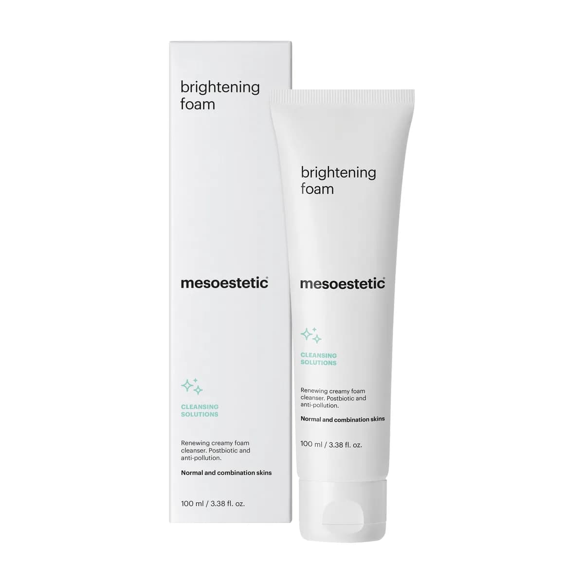 mesoestetic brightening foam مع العلبة